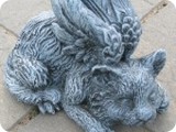 C 1637. Laying Angel Cat