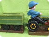 MVS 1577a. Small Boy on Tractor with Wagon