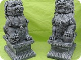 MVO 1567,1568. Female and Male Chinese Temple Guard Dogs